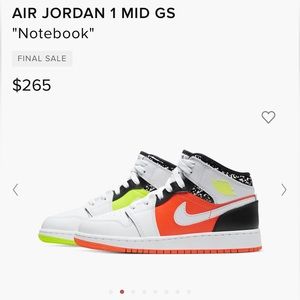 Air Jordan 1 GS "Notebook"